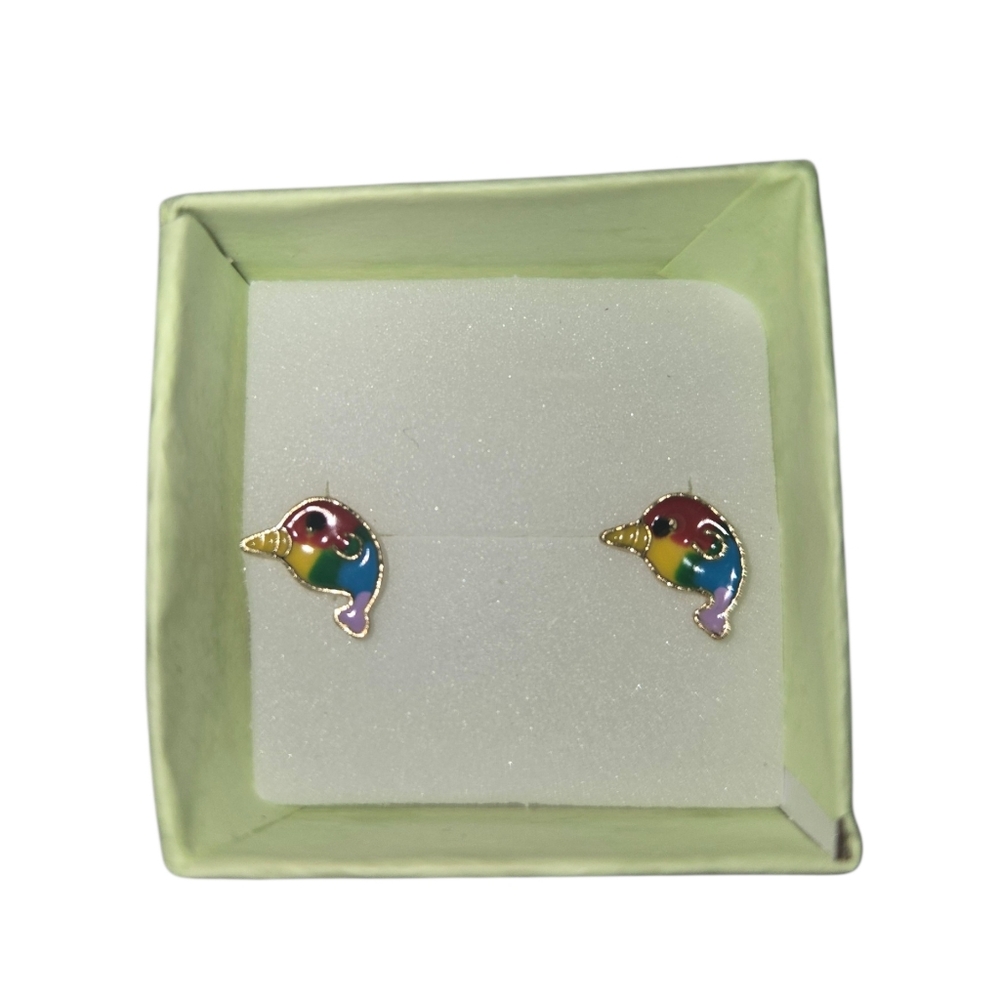 Multicolor Birdโ Earrings
